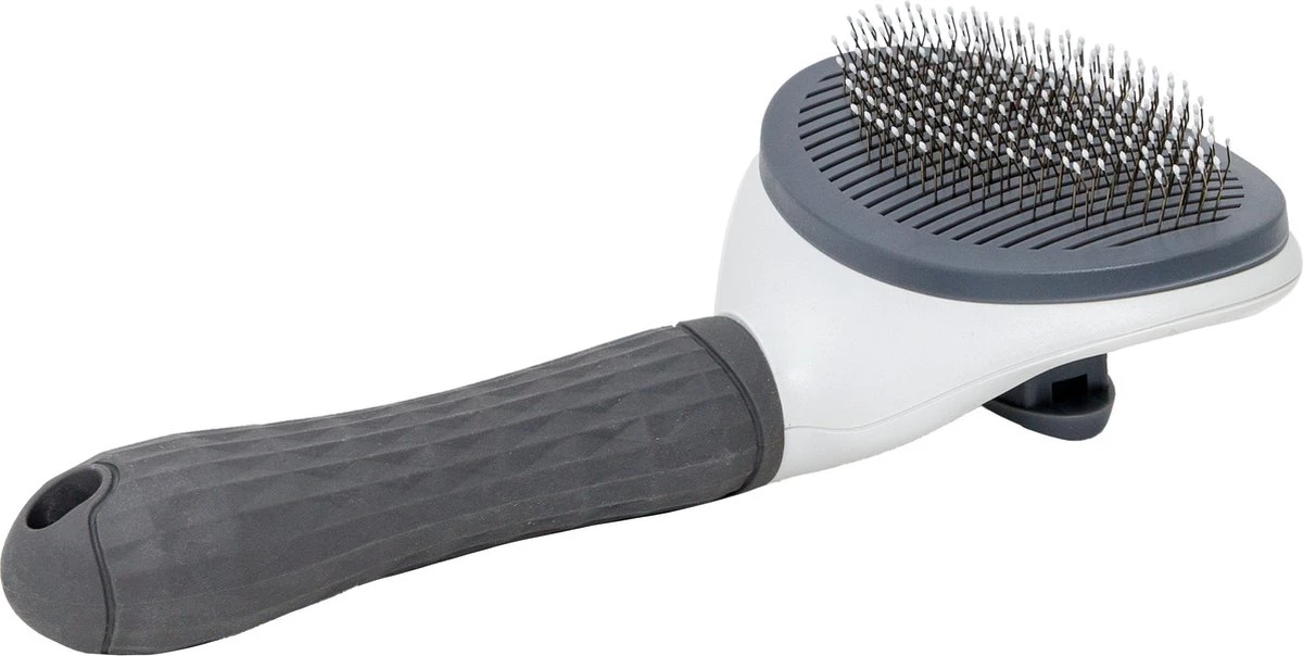 Lorell Pet Company Kattenborstel/Hondenborstel - Borstel Voor Langharig/kortharig -Hondenhaar En Kattenhaar Verwijderaar - Grijs - Afbeelding 2
