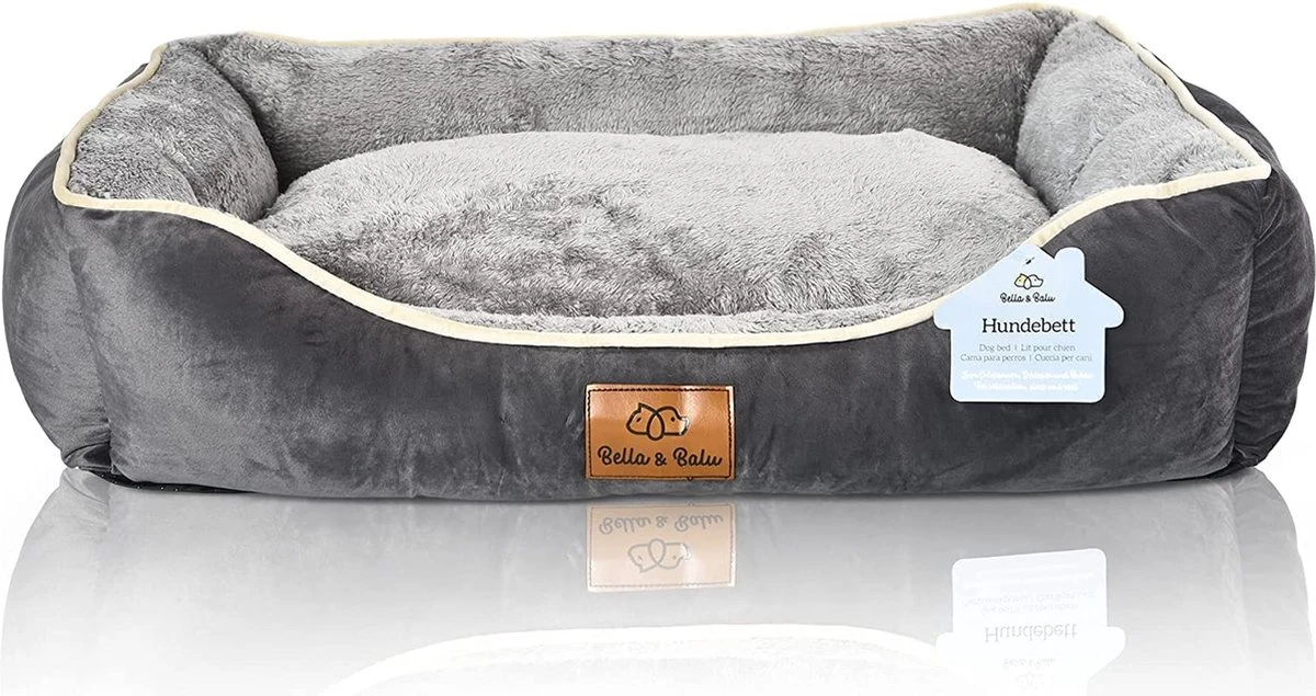 Bella & Balu Hondenbed - Verschillende Maten Voor Kleine, Middelgrote En Grote Honden | XS | Hondenbank Inclusief Verwijderbaar Honden Kussen - Pluizig, Warm, Wasbaar, Gewatteerd - Afbeelding 5