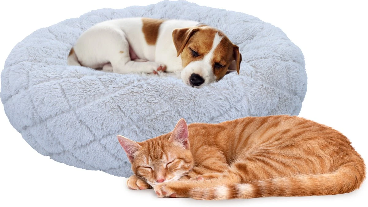 Maxxpro Hondenmand/ Kattenmand - Kussen - Wasbaar - Ø46cm - Grijs