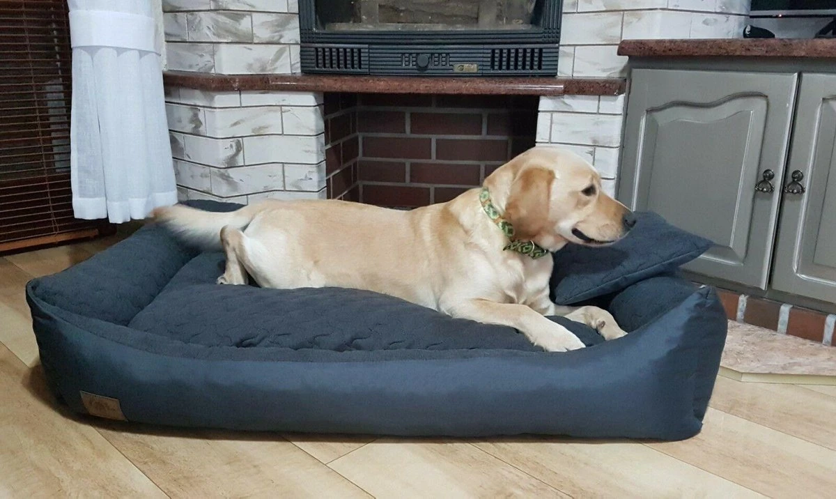 Merkloos Hondenmand Antraciet 120x90 Cm - Wasbaar Hondenkussen - Waterdicht Hondenbed - Afbeelding 3