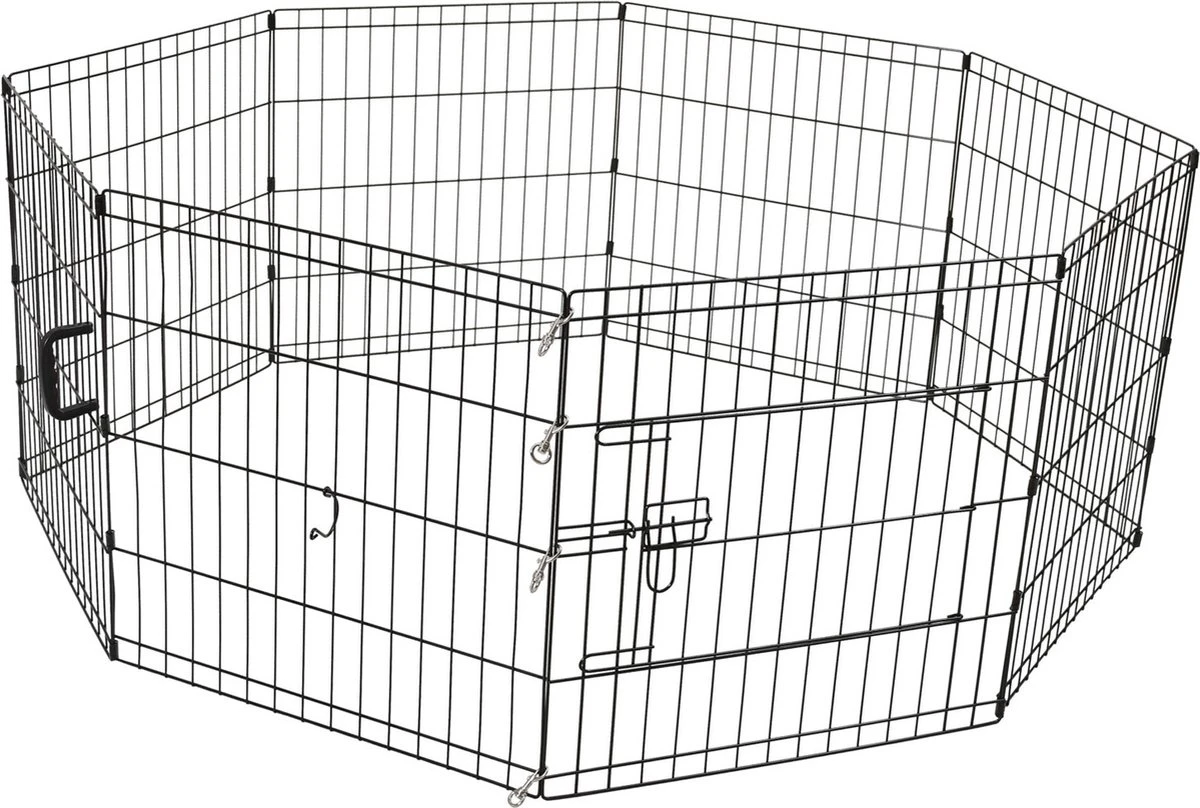 Adori Puppy Ren Zwart - Hondenbench - 61x76 Cm