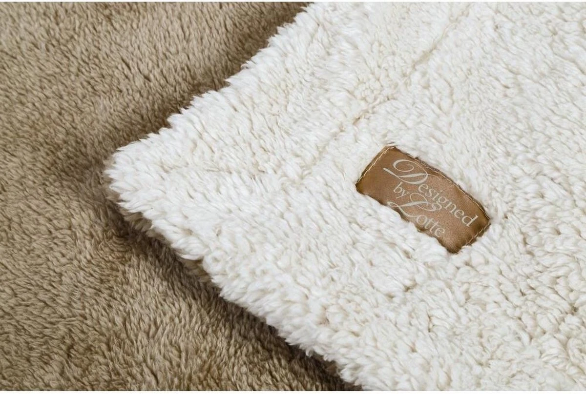 Designed By Lotte Wush - Hondendeken - Beige/Bruin - 150x125 Cm - Afbeelding 3