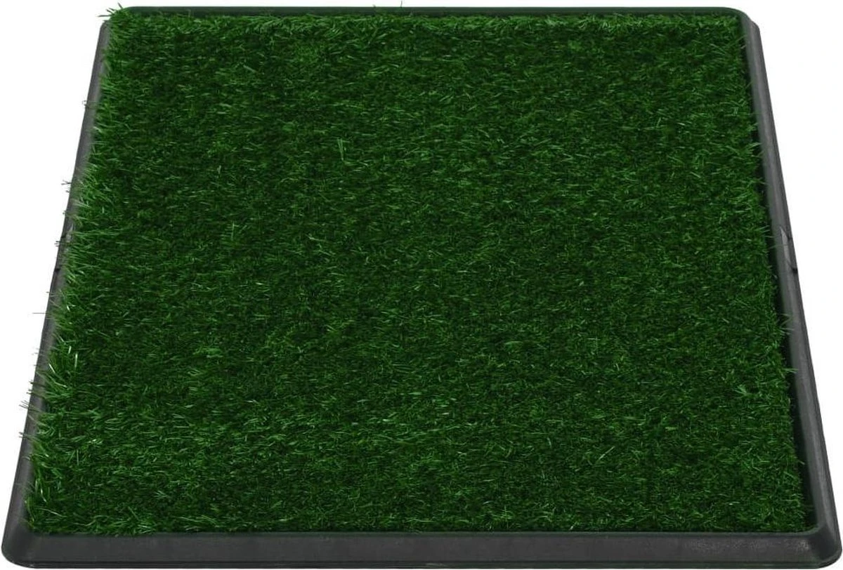 VidaXL Huisdierentoilet Met Bak En Kunstgras 76x51x3 Cm Groen - Afbeelding 5