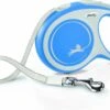 Flexi Rollijn New Comfort Tape L 8 M - Hondenriem - Blauw&Lichtgrijs