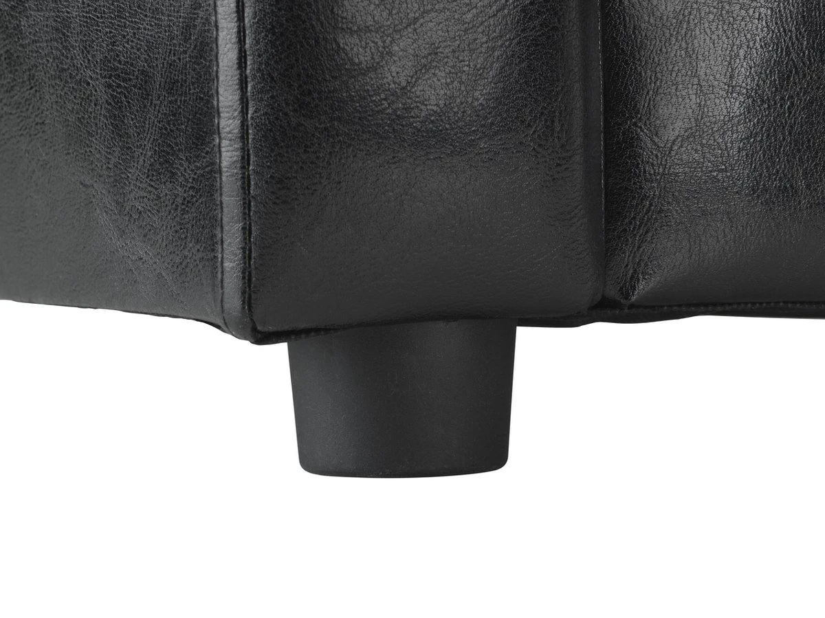 Roefie - Luxe Hondensofa CHIQUE - Zwart - Eco-leer - Afbeelding 3