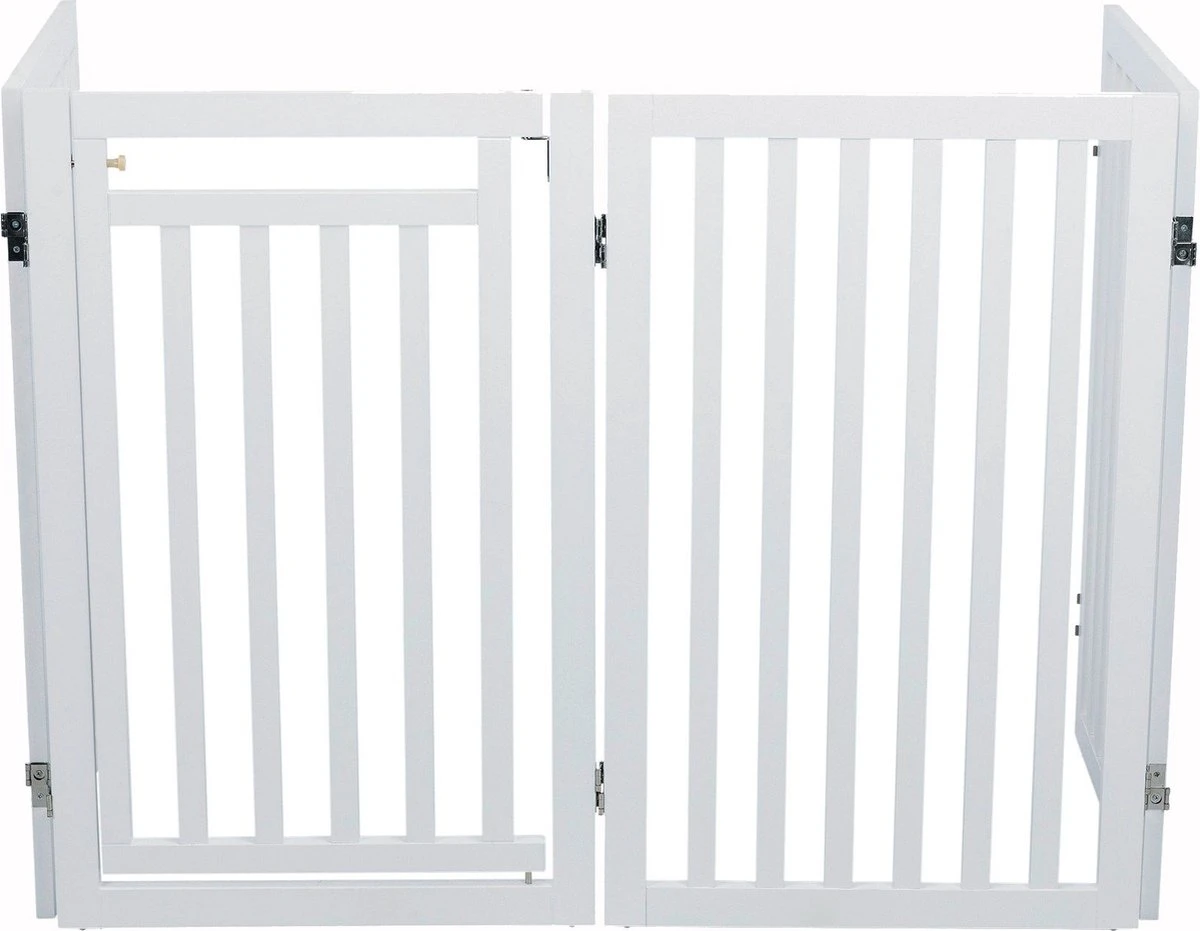 Trixie Hondenhek Met Deur Wit - 60-160 X 81 CM - Afbeelding 8