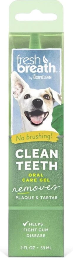 Tropiclean Fresh Breath Clean Teeth Oral Care Gel - Gebitsverzorging - Mint 59 Ml