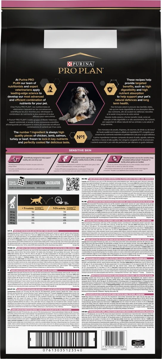Pro Plan Medium & Large Adult 7+ (Senior) Sensitive Skin - Honden Droogvoer - Zalm - 14 Kg - Afbeelding 2