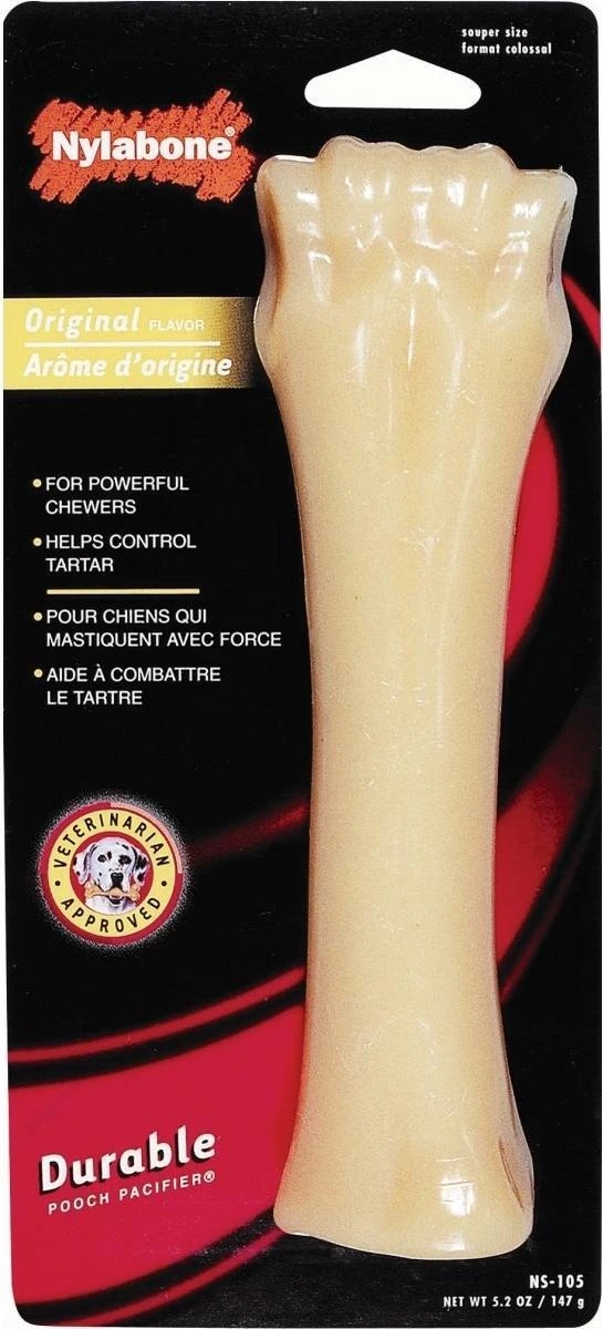 Nylabone Harde Bijters Kluif - Hondenspeelgoed - Natural - Voor Honden Tot 30 Kg - Afbeelding 9