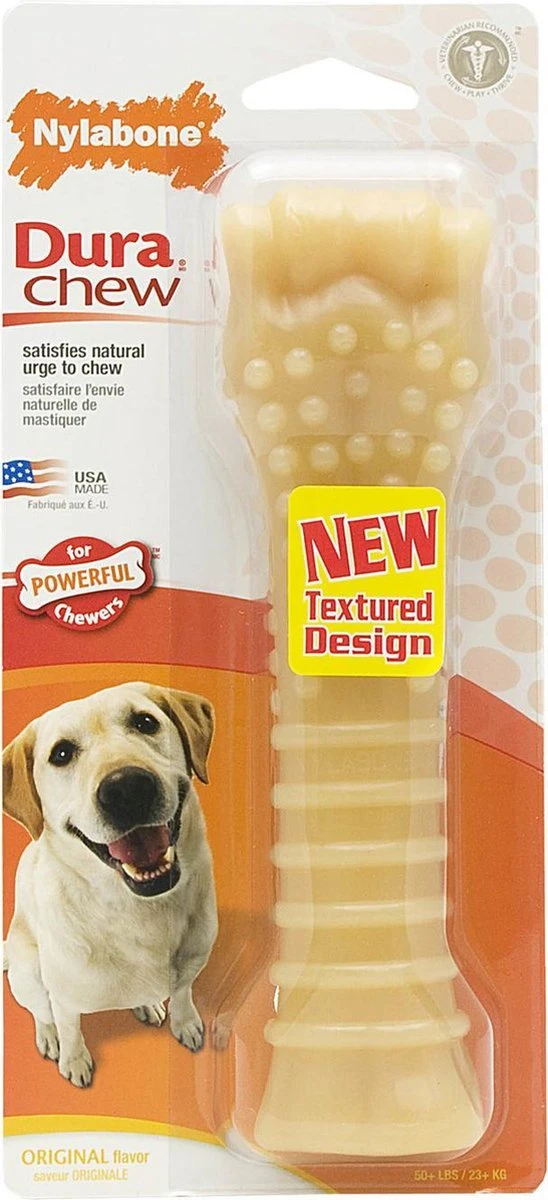 Nylabone Harde Bijters Kluif - Hondenspeelgoed - Natural - Voor Honden Tot 30 Kg - Afbeelding 8