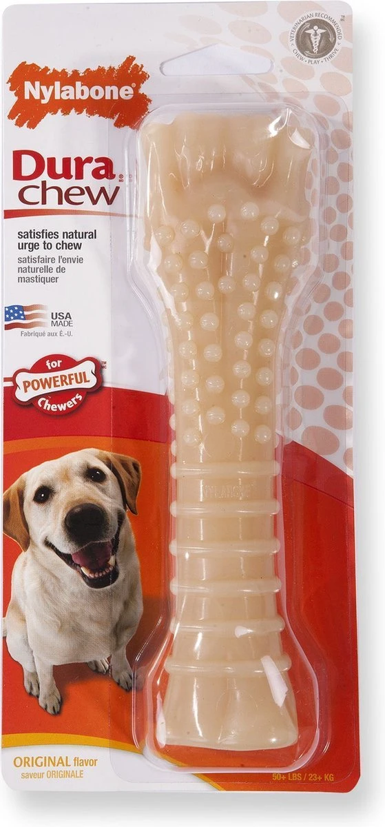 Nylabone Harde Bijters Kluif - Hondenspeelgoed - Natural - Voor Honden Tot 30 Kg - Afbeelding 11