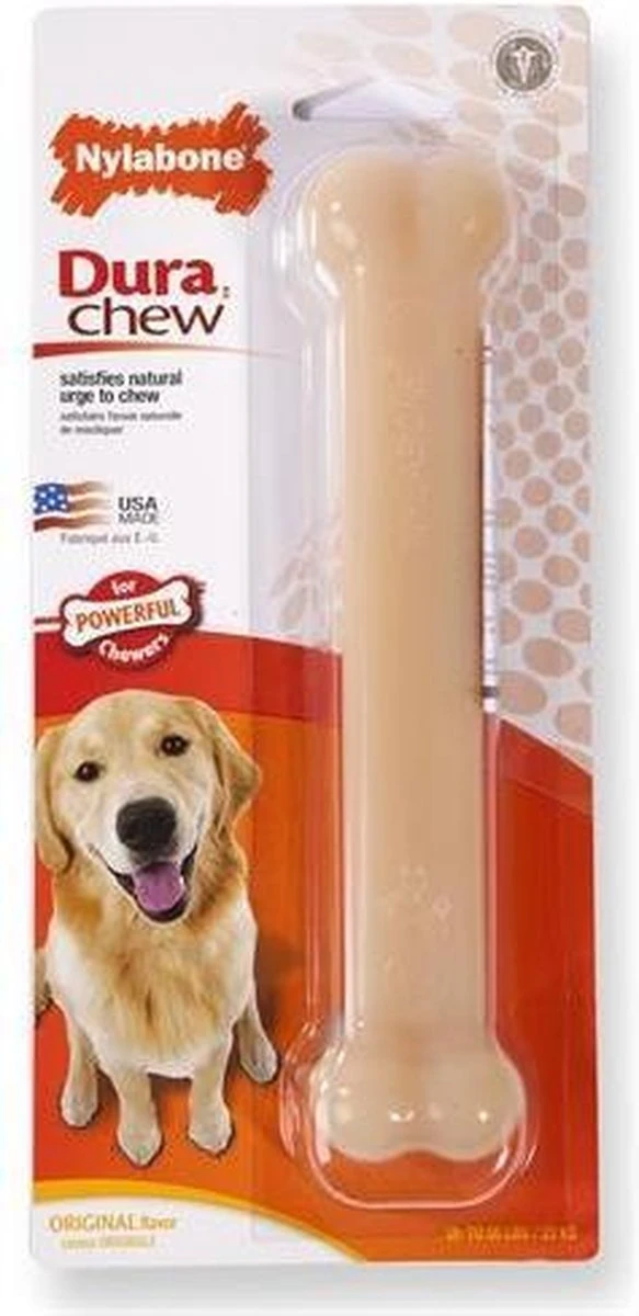 Nylabone Harde Bijters Kluif - Hondenspeelgoed - Natural - Voor Honden Tot 30 Kg - Afbeelding 6