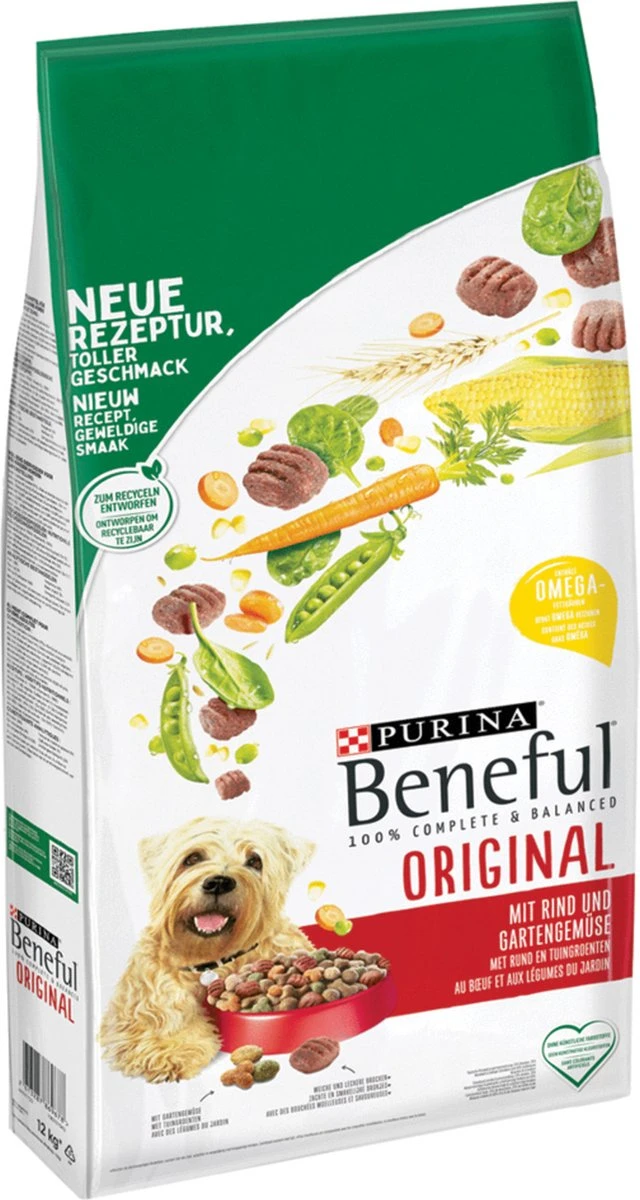 Beneful Original - Hondenvoer Met Rund En Tuingroenten - 12 Kg - Afbeelding 2