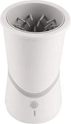 Merkloos Elektrische Hondenpootreiniger Draagbare Pet Voetenreinigingsborstel Zuigerkom Hondenvoetenreiniger Wasmachine Zachte Siliconenborstels Voor Modderige Poten Oplaadbare USB