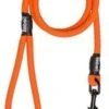 Rebel Petz - Sterke Gevlochten Hondenlijn Van Touw - Kleur: Oranje, Maat: Large