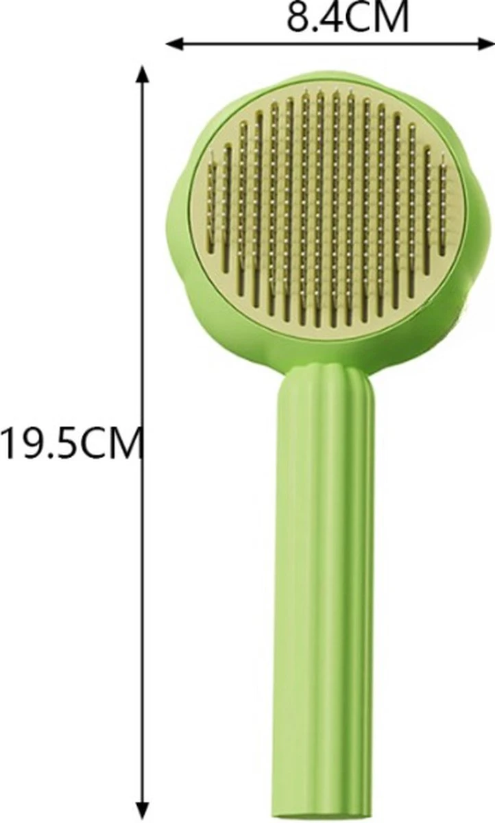 QT Petshop - Haarverwijderaar Voor Huisdieren - Groene Kattenborstel - Furminator Hondenborstel - Anti-Klit - Diervriendelijk - Dierenverzorging - Afbeelding 4