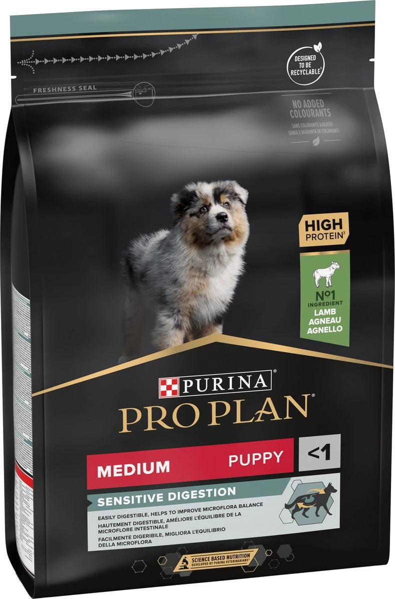 Pro Plan Medium Puppy Sensitive Digestion - Honden Droogvoer - Lam - 4 X 3 Kg - Afbeelding 16