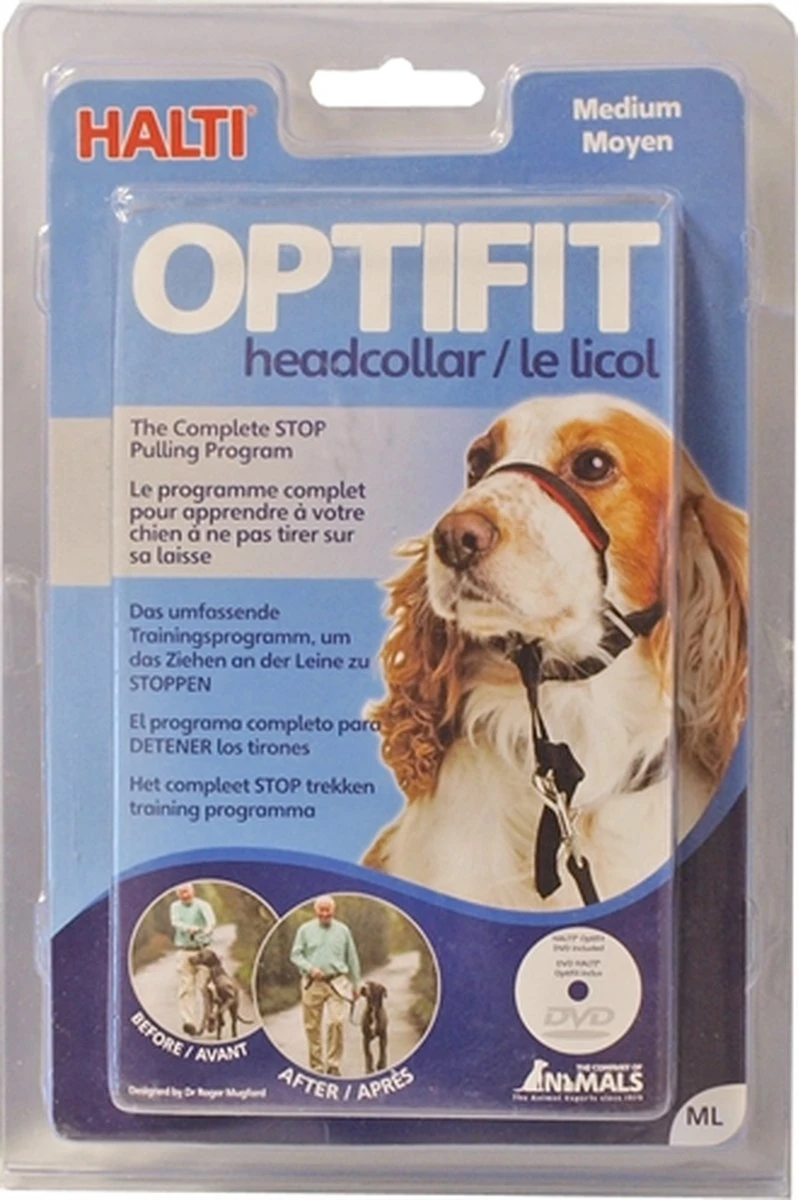 Halti OptiFit Headcollar - Hond - Anti Trekhalsband - Maat M - Voor Labrador, Boxer, Dobermann, Golden Retriever - Afbeelding 8