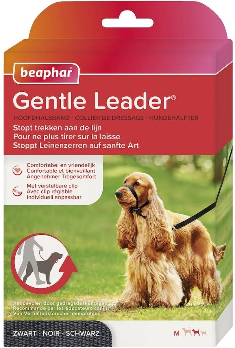 Beaphar Gentle Leader - Zwart - 54 Cm - Grote Honden - Afbeelding 5