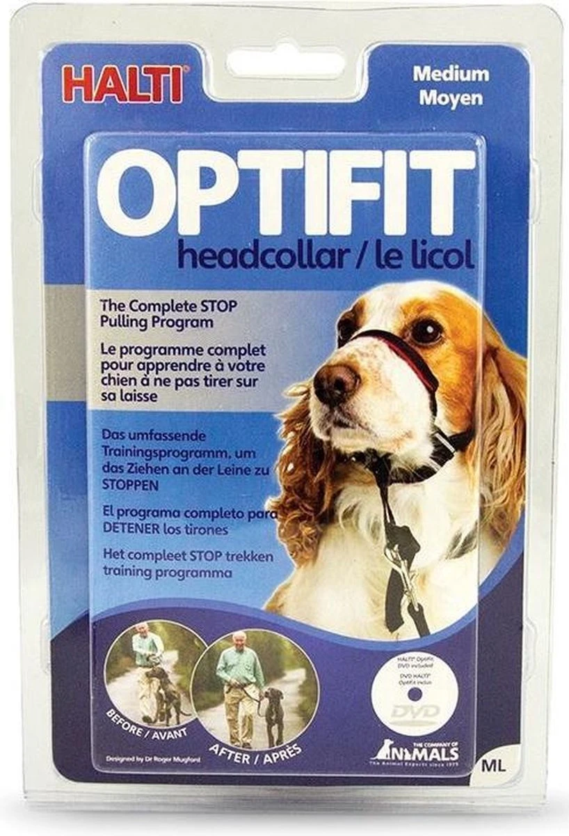 Halti OptiFit Headcollar - Hond - Anti Trekhalsband - Maat M - Voor Labrador, Boxer, Dobermann, Golden Retriever - Afbeelding 7