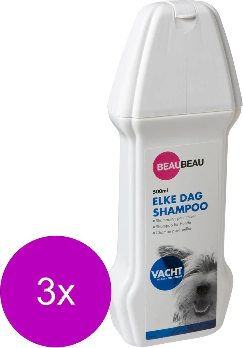 Beaubeau Hondenshampoo Elke Dag - Hondenvachtverzorging - 3 X 500 Ml - Afbeelding 5