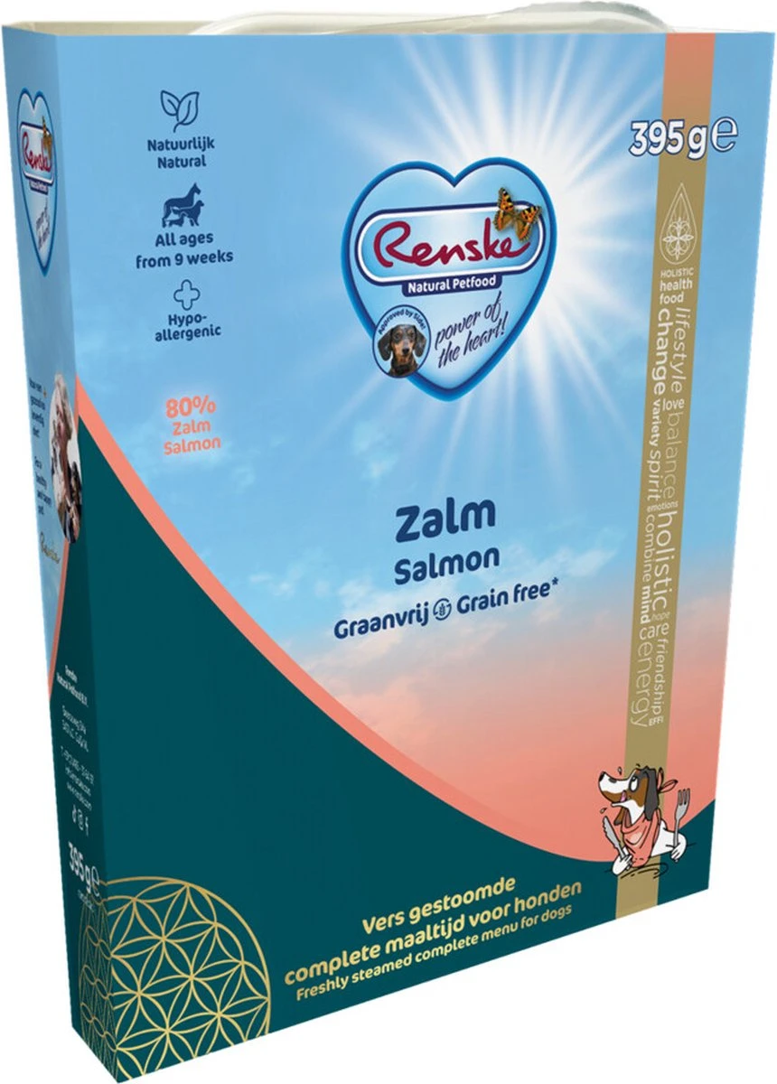 Renske Vers Vlees Zalm Graanvrij - Hondenvoer - 10 X 395 Gr - Afbeelding 6