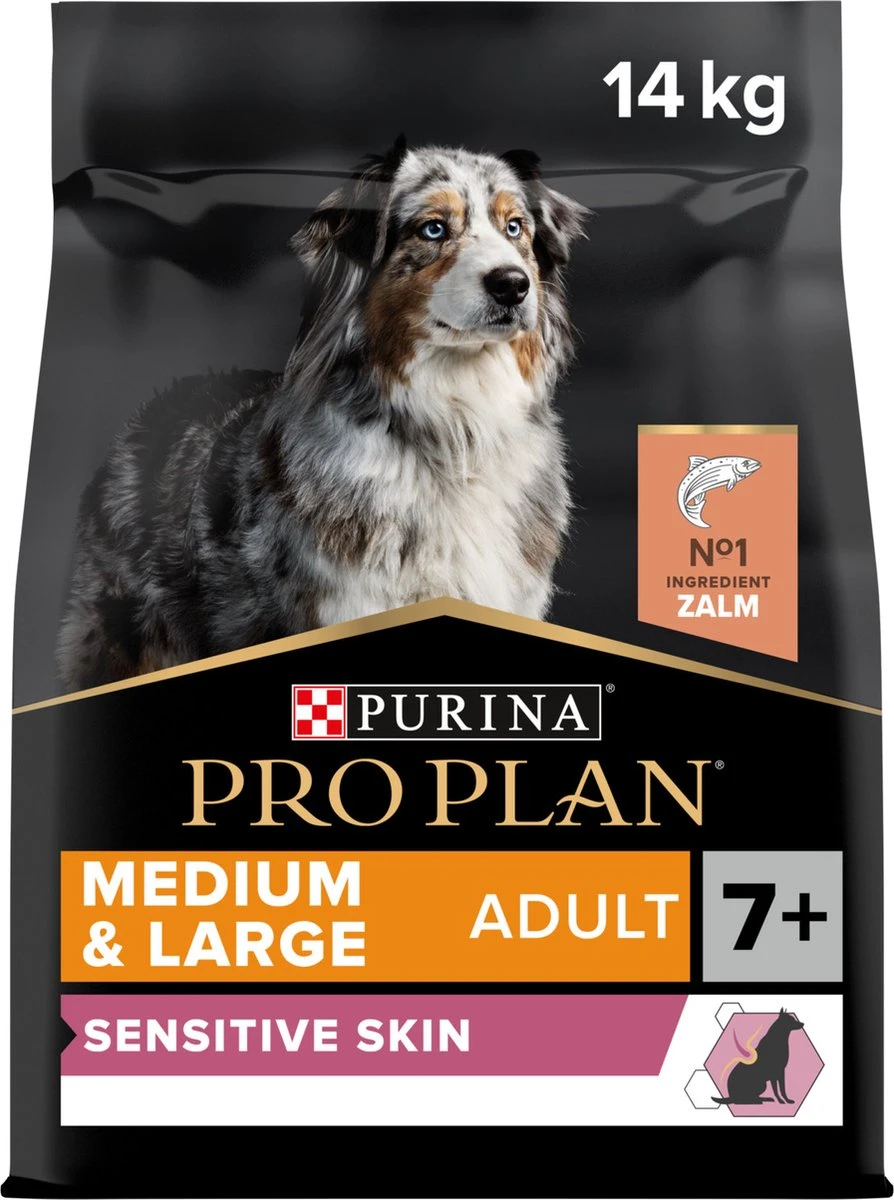 Pro Plan Medium & Large Adult 7+ (Senior) Sensitive Skin - Honden Droogvoer - Zalm - 14 Kg - Afbeelding 9