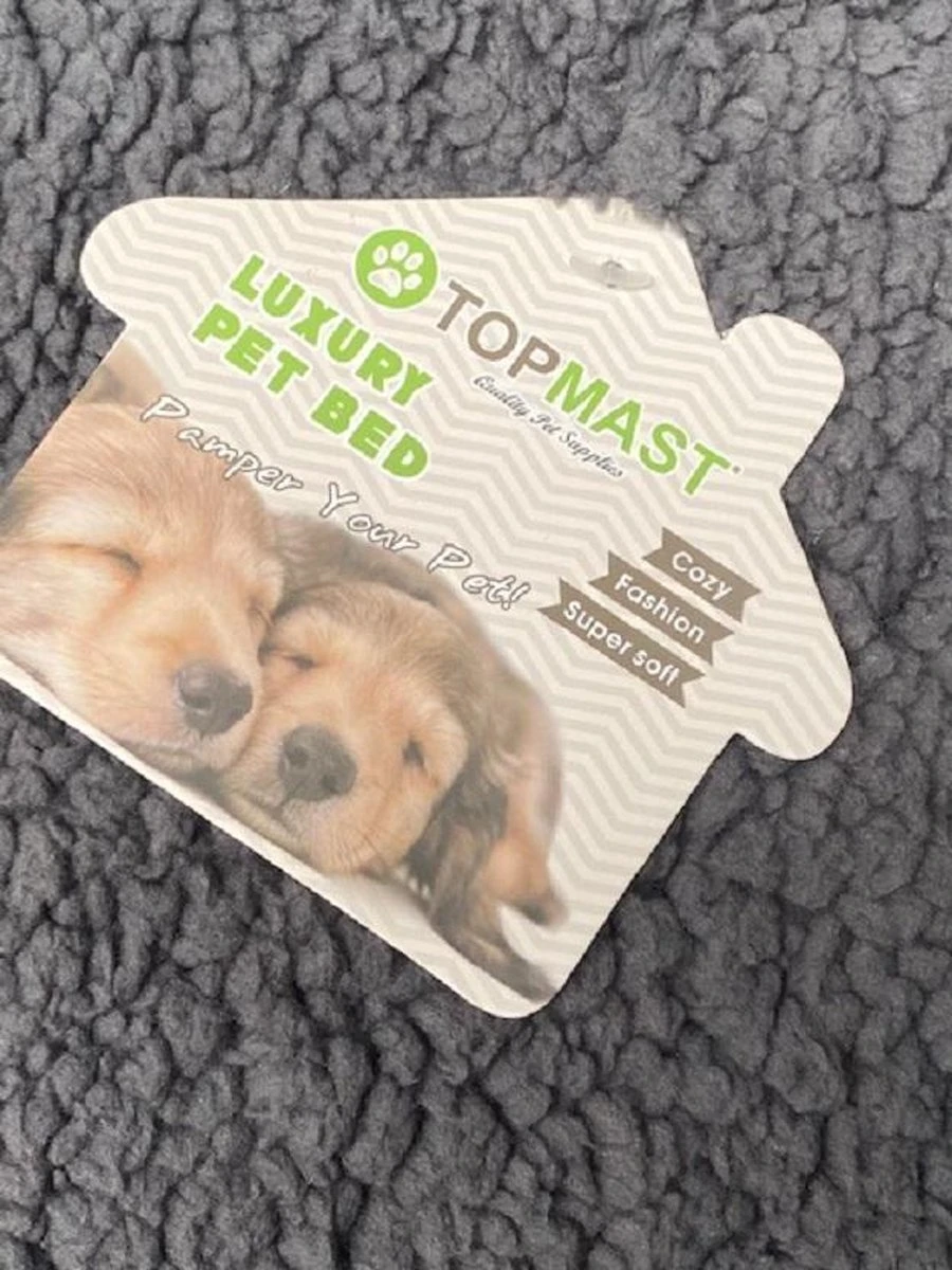 Topmast Benchkussen Hondenkussen Hondenmatras - Traagschuim Orthopedic Antraciet 89 X 56 Cm - Afbeelding 2