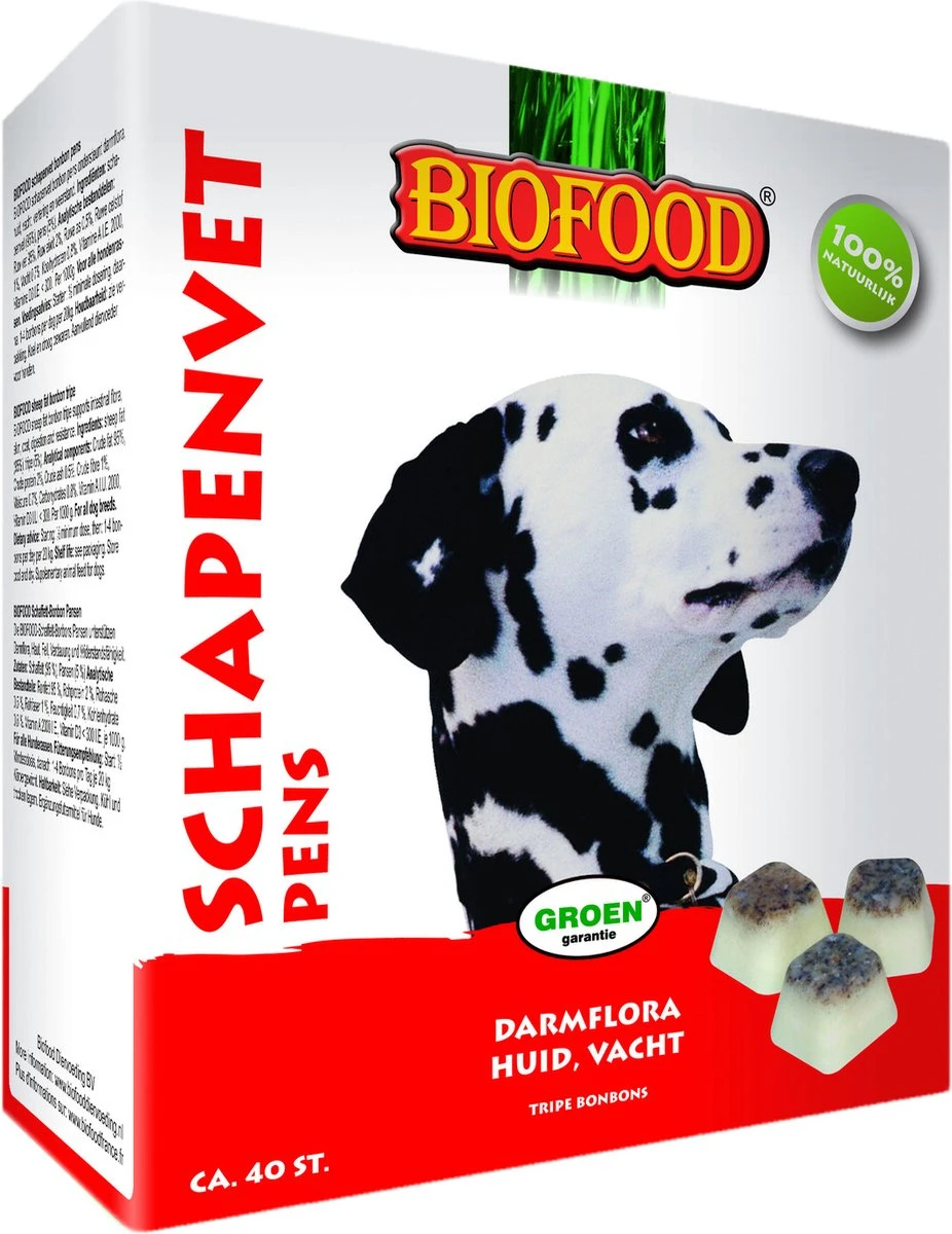 Biofood BF Petfood Schapenvet Bonbons Pens 40 Stuks - Afbeelding 4
