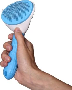 Lorell Pet Company Kattenborstel/Hondenborstel - Borstel Voor Langharig/kortharig -Hondenhaar En Kattenhaar Verwijderaar - Blauw